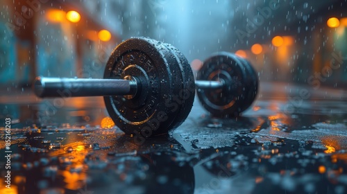 Barbell in the Rain