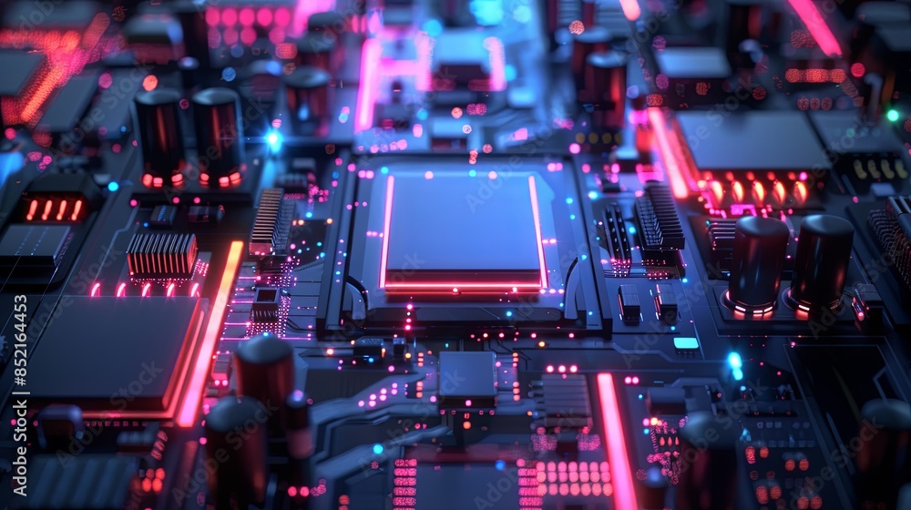 an abstract hardware board an abstract hardware board