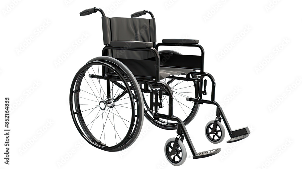 Fototapeta premium Wheelchair on transparent background