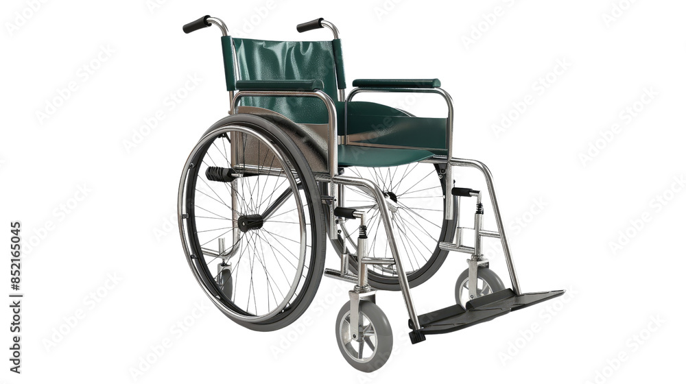 Fototapeta premium Wheelchair on transparent background