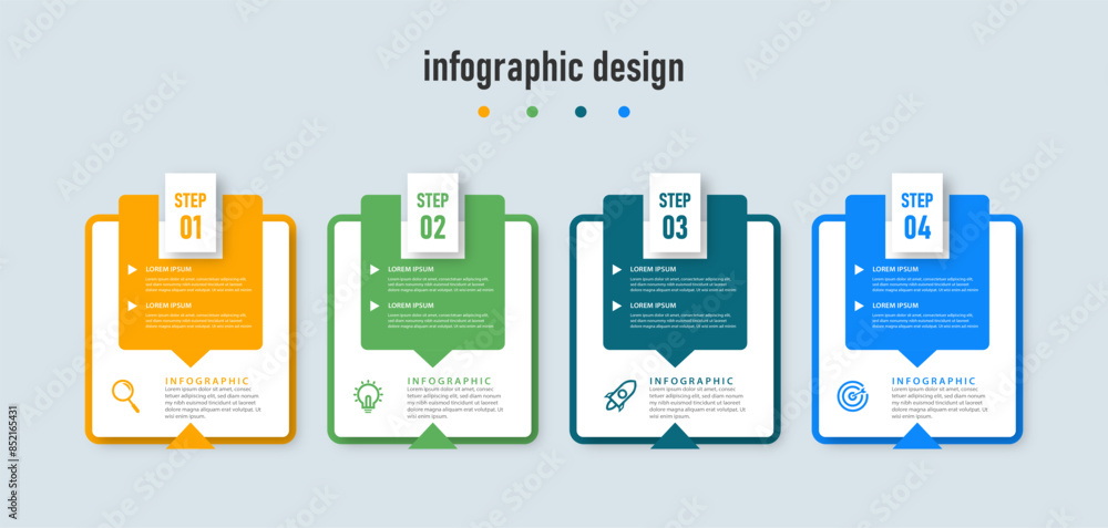 Business infographics template. timeline with 4 steps, options. can be used for workflow diagram, info chart, web design. vector illustration. Business infographics template. timeline with 4 steps, options. can be used for workflow diagram, info chart, web design. vector illustration.