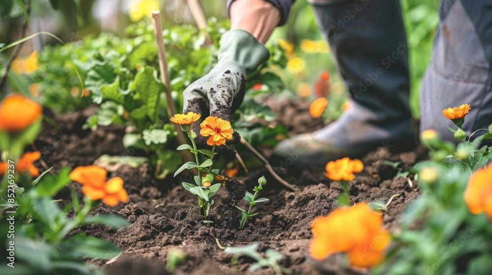 Planting Orange Flowers in the Garden Planting Orange Flowers in the Garden