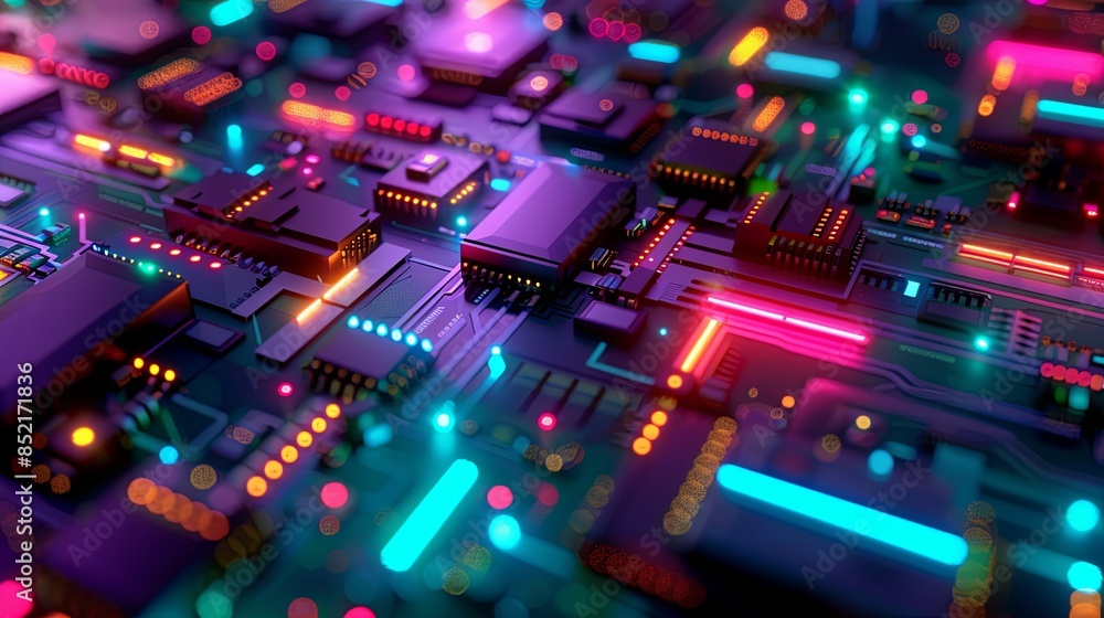 an abstract hardware board an abstract hardware board