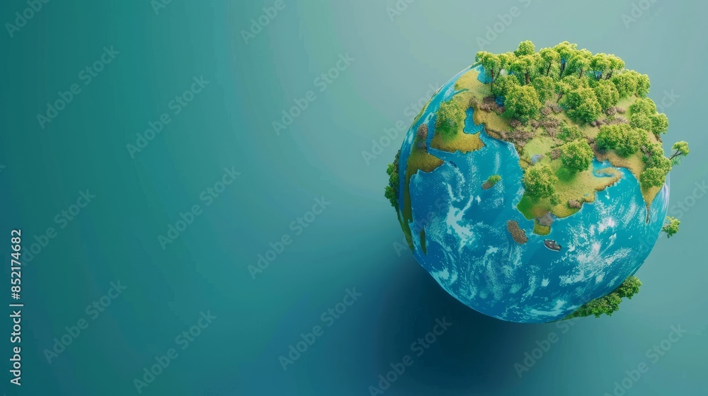 Fototapeta premium Environment Eco Natural Responsibility Sustainable with copy space. World environment day 