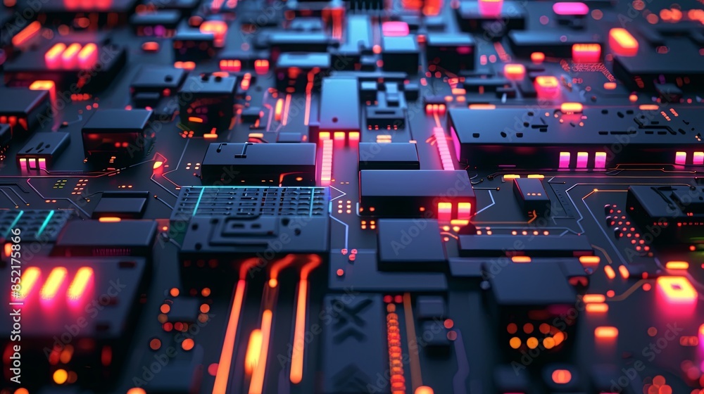 an abstract hardware board an abstract hardware board