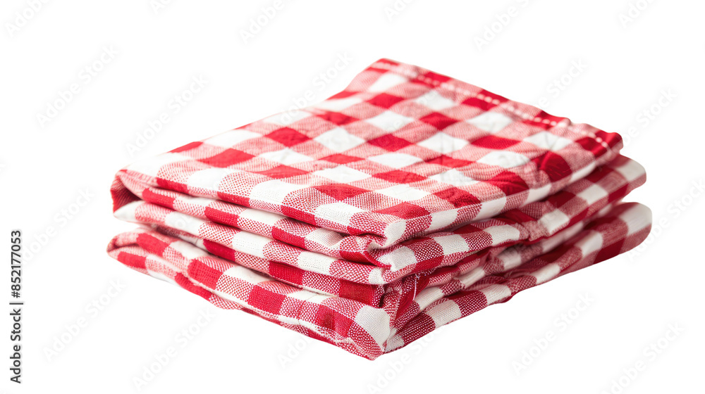 Plaid tablecloth on a transparent background Plaid tablecloth on a transparent background