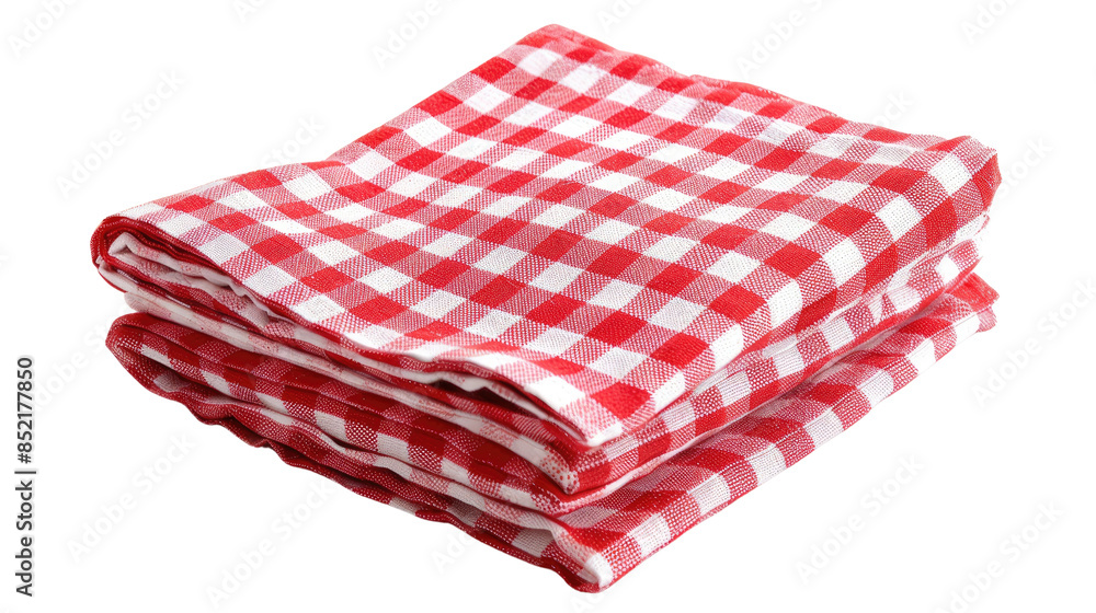 Plaid tablecloth on a transparent background Plaid tablecloth on a transparent background