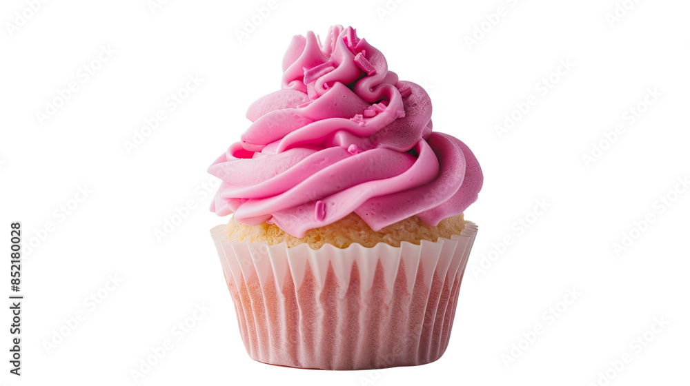 Pink cake on a transparent background Pink cake on a transparent background