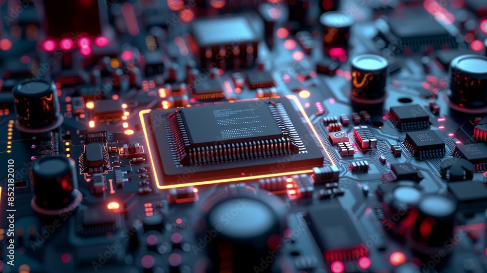 an abstract hardware board an abstract hardware board