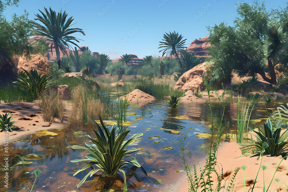 Obraz premium A Desert Oasis