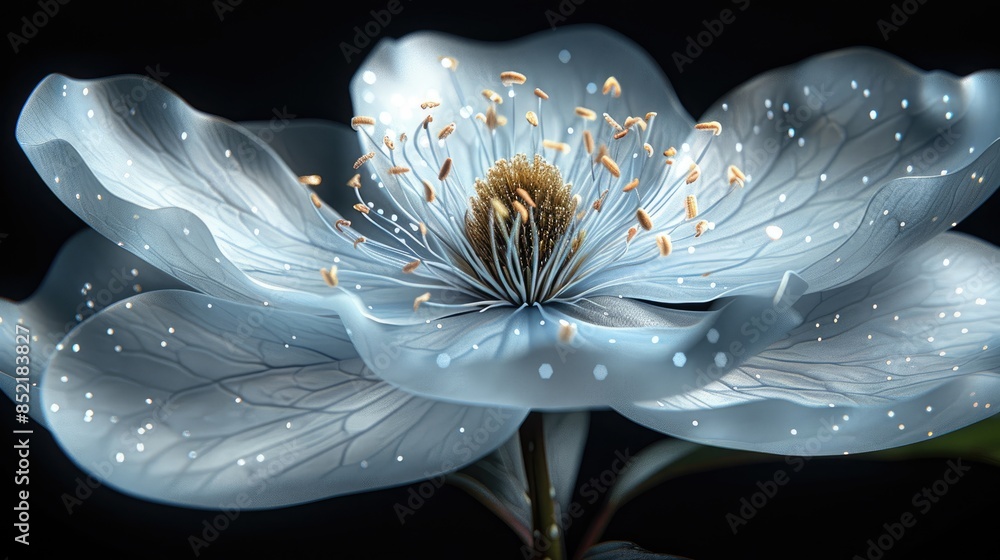 Obraz premium flower on black 