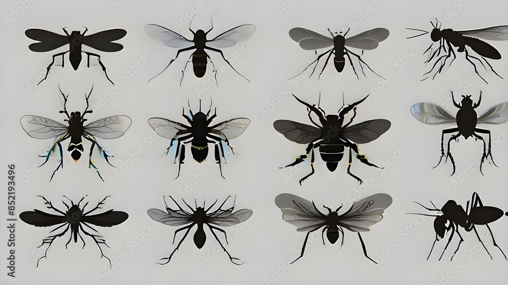 set of insects set of insects