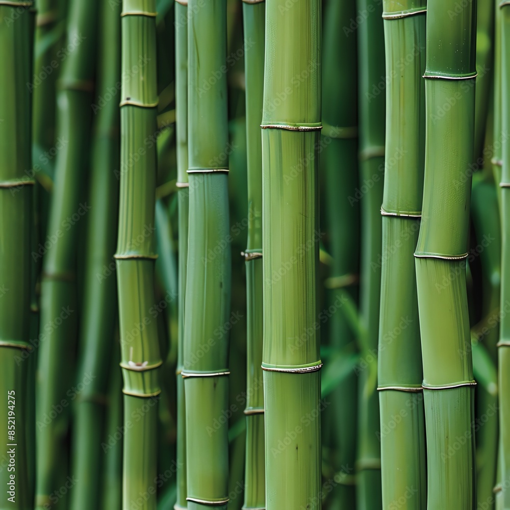 Close-up of the intricate pattern of bamboo stalks within a tall grove, showcasing the natural beauty and structural elegance of bamboo, ideal for architectural and design themes Close-up of the intricate pattern of bamboo stalks within a tall grove, showcasing the natural beauty and structural elegance of bamboo, ideal for architectural and design themes