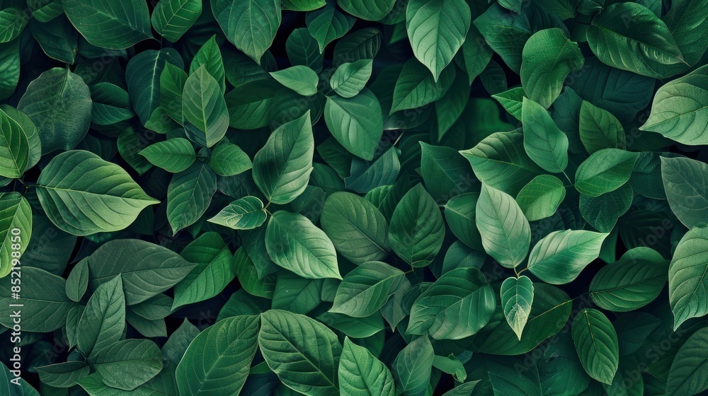 closeup tropical green leaves texture and dark tone process, abstract nature pattern background closeup tropical green leaves texture and dark tone process, abstract nature pattern background