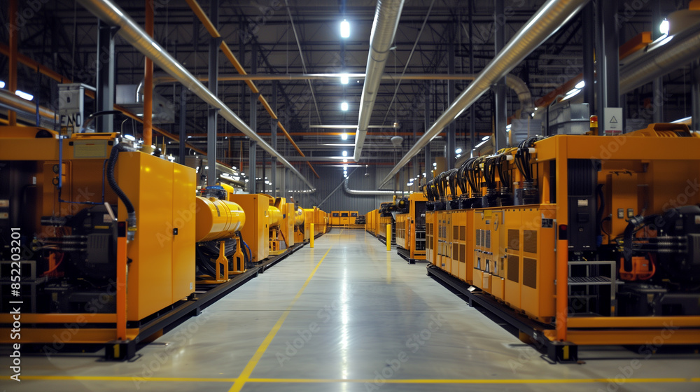 modern generators in a warehouse modern generators in a warehouse
