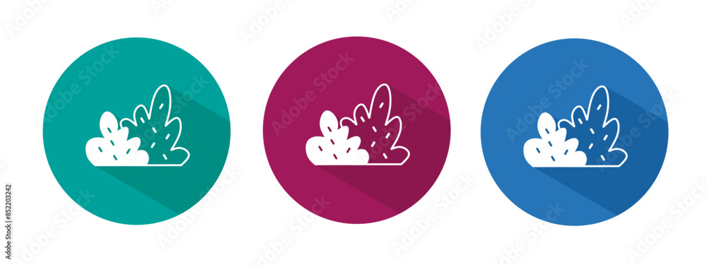 Icon for bush vector illustration in flat. Icon for bush vector illustration in flat.