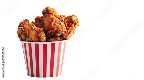 Fried chicken on a transparent background