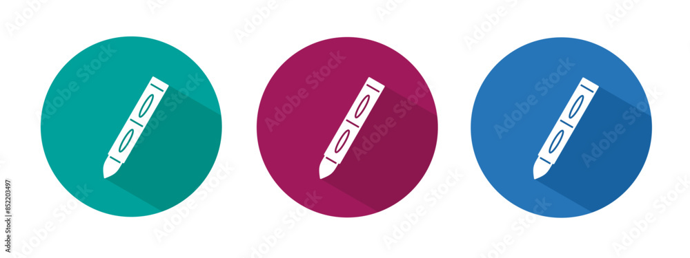 Icon for crayon vector illustration in flat. Icon for crayon vector illustration in flat.