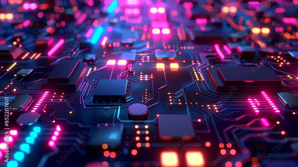 an abstract hardware board an abstract hardware board