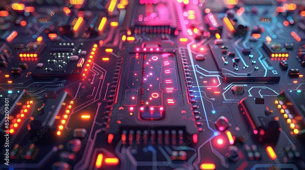 an abstract hardware board an abstract hardware board