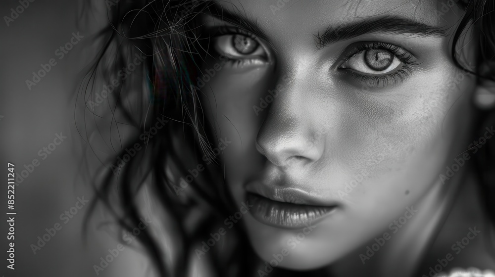 enigmatic beauty with piercing gaze in intimate urban portrait black and white fine art photography enigmatic beauty with piercing gaze in intimate urban portrait black and white fine art photography