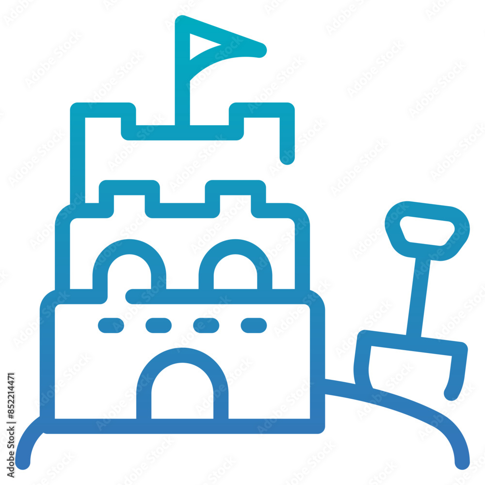 Sand Castle Icon Sand Castle Icon