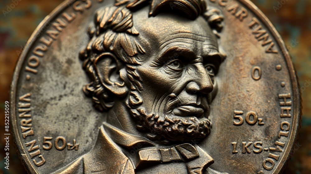 Exquisite Portrait of Abraham Lincoln on a Penny - Beautiful and Dignified Mature Male with Delicate Features Exquisite Portrait of Abraham Lincoln on a Penny - Beautiful and Dignified Mature Male with Delicate Features