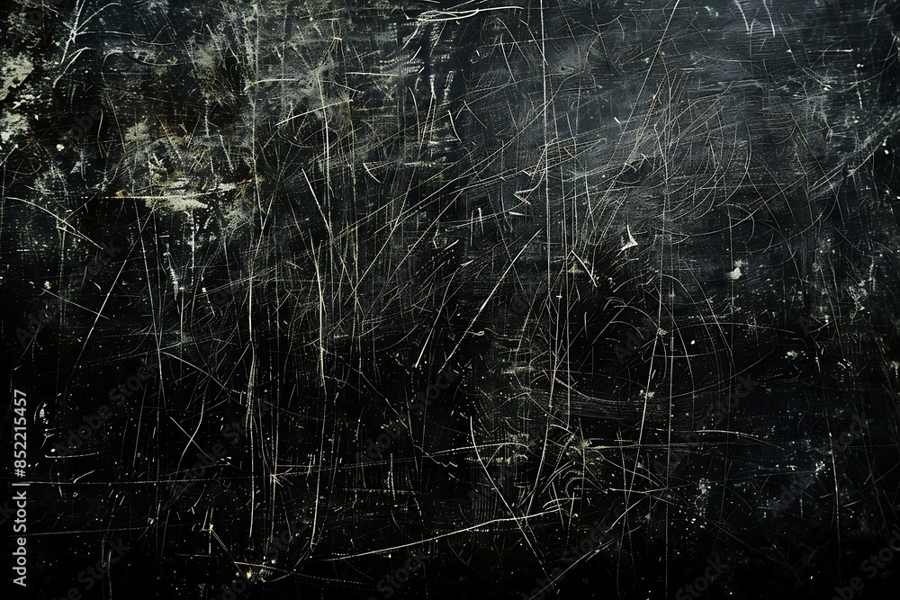 A grunge black and white scratched surface background A grunge black and white scratched surface background