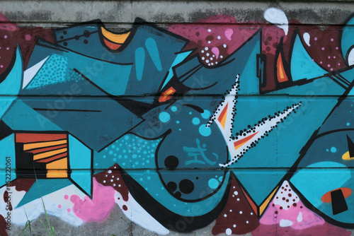 May 29 2015 a Graffiti grunge texture at wall at hong kong
