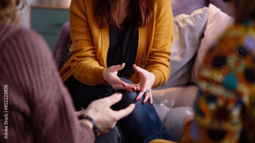 Holding hands supports and closes a partner in love, respect or trust therapy