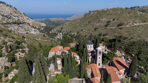 The monastery of Nea Moni in Chios island, Greece photo