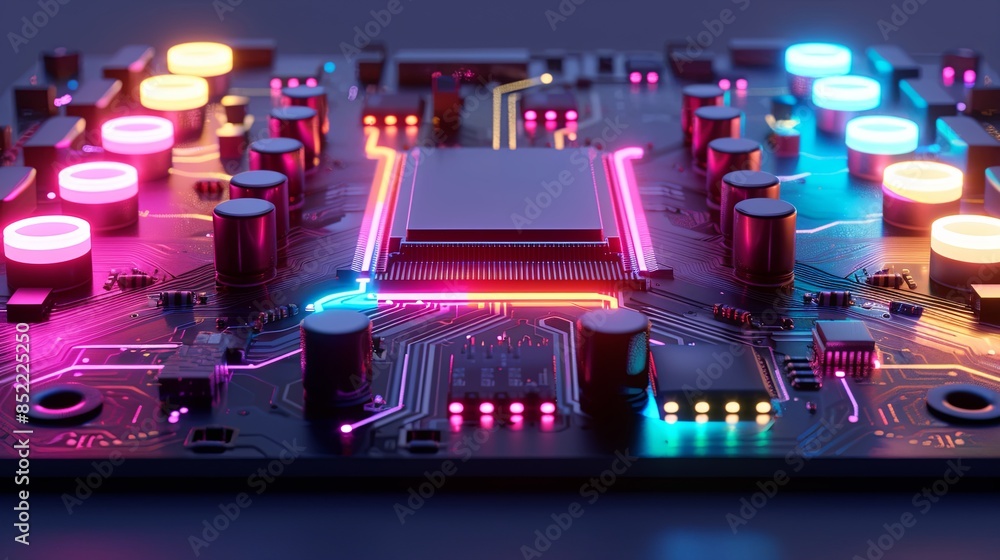 an abstract hardware board an abstract hardware board