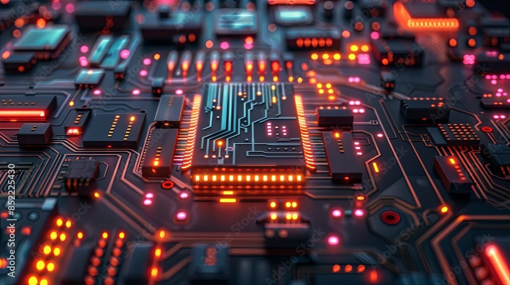 an abstract hardware board an abstract hardware board