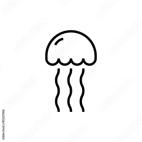simple jellyfish icon