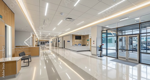 Hospital minimalist interior design backgrounds