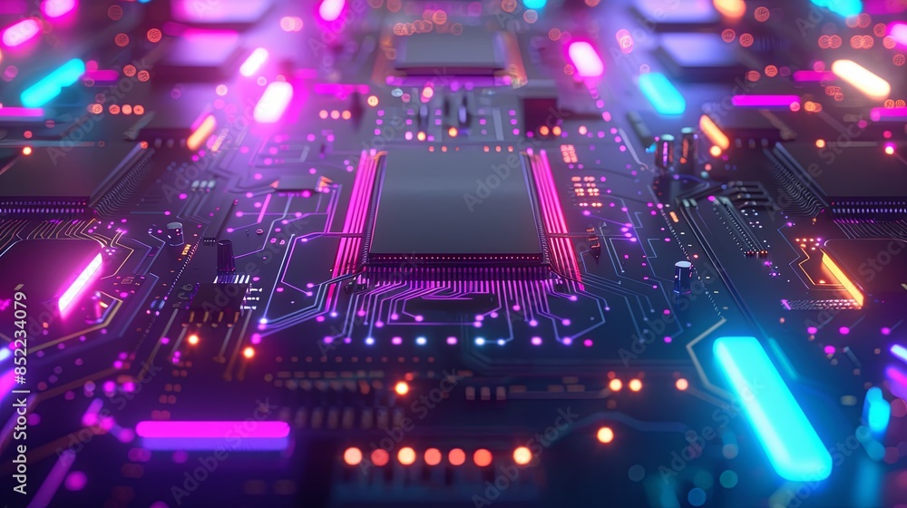 an abstract hardware board an abstract hardware board
