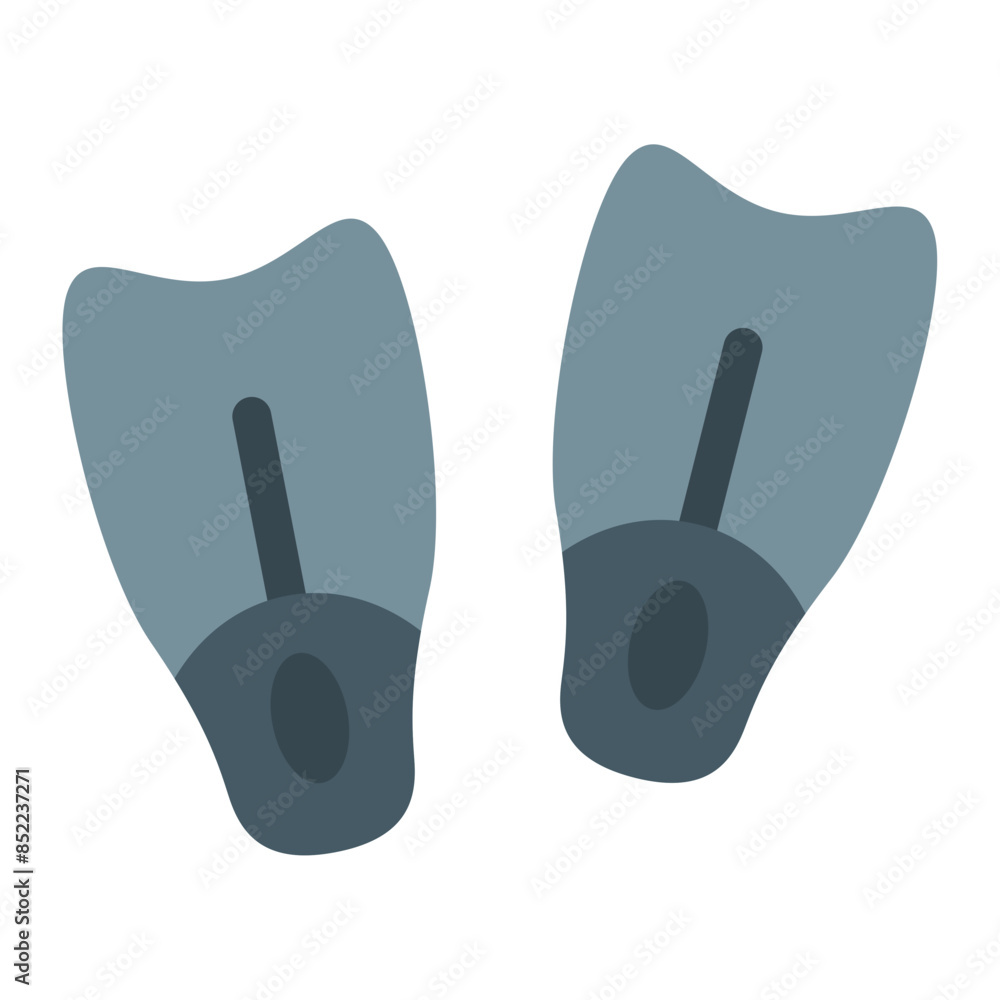 Fototapeta premium diving fins icon 