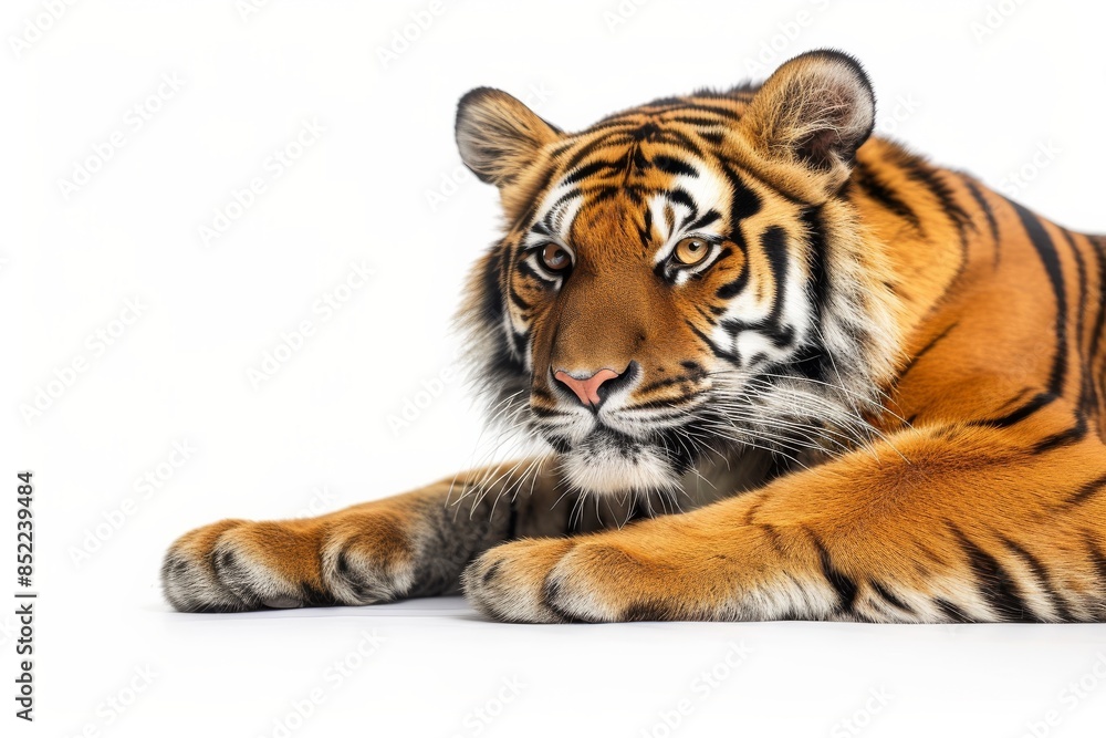 Obraz premium Mystic portrait of Bengal, full body shot, full body View isolated on white background