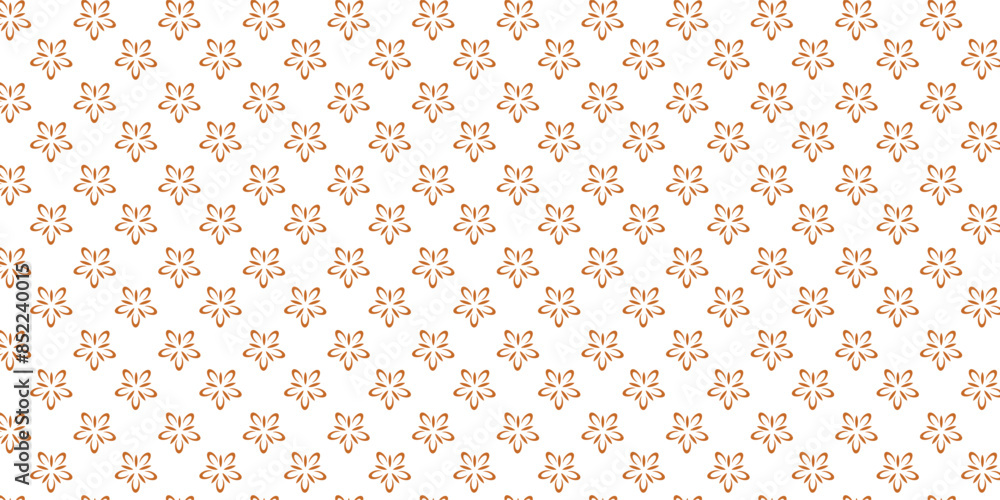 Golden vector floral seamless pattern. Abstract luxury geometric ornamental texture with small flower silhouettes. Gold and white simple ornament in oriental style.
Golden vector floral seamless pattern. Abstract luxury geometric ornamental texture with small flower silhouettes. Gold and white simple ornament in oriental style.