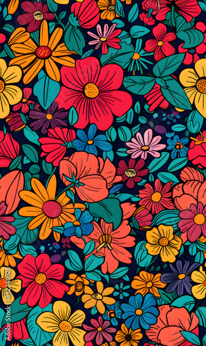 wallpaper, tiles or carpet cartoon illustrator, seamless pattern.