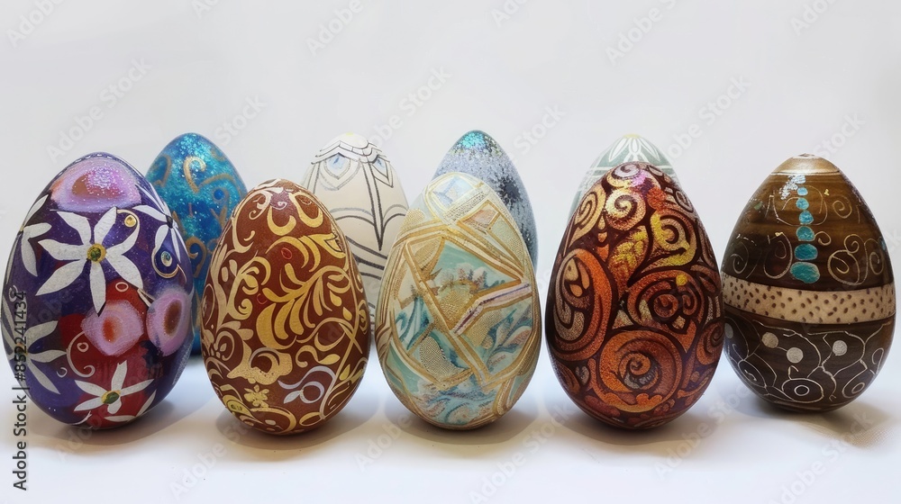 Christian Easter egg decorations and crafts created by hand for Catholic traditions Christian Easter egg decorations and crafts created by hand for Catholic traditions