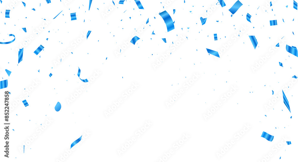 Blue confetti isolated on white background. confetti for festive decorations vector illustration. Blue confetti isolated on white background. confetti for festive decorations vector illustration.