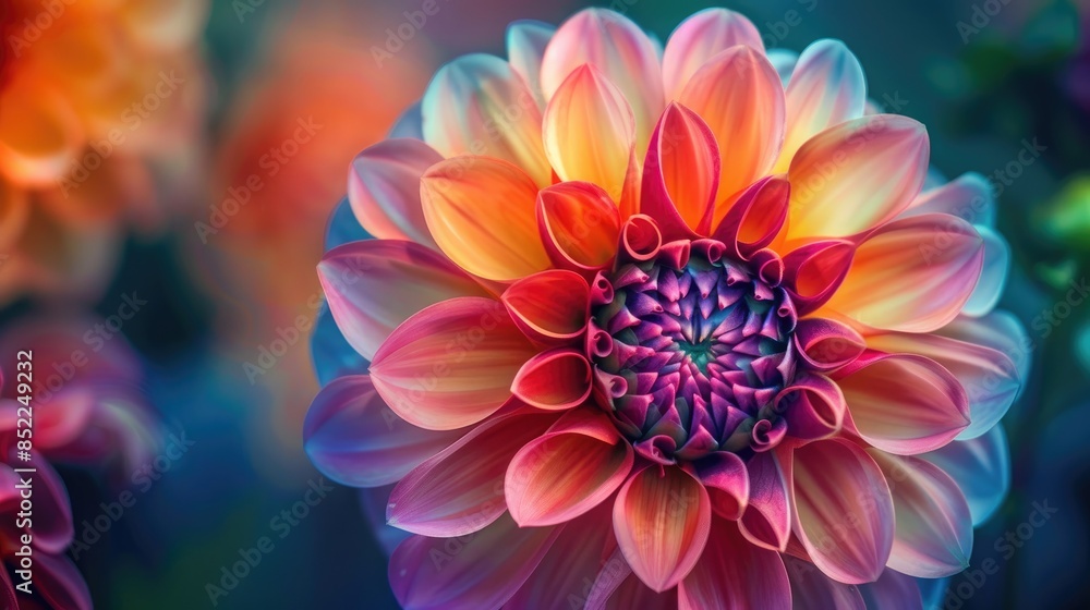 Close up View of a Beautiful and Colorful Flower Close up View of a Beautiful and Colorful Flower