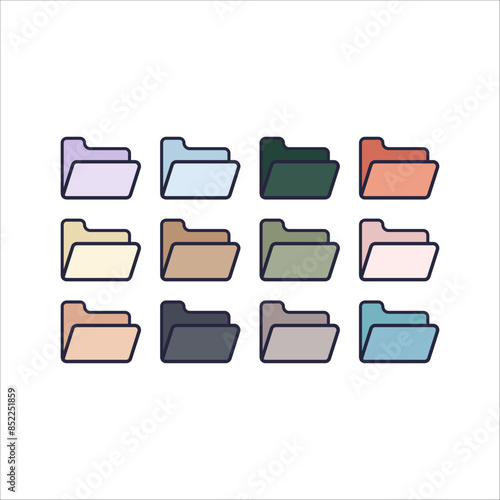 cute soft pastel colored icons