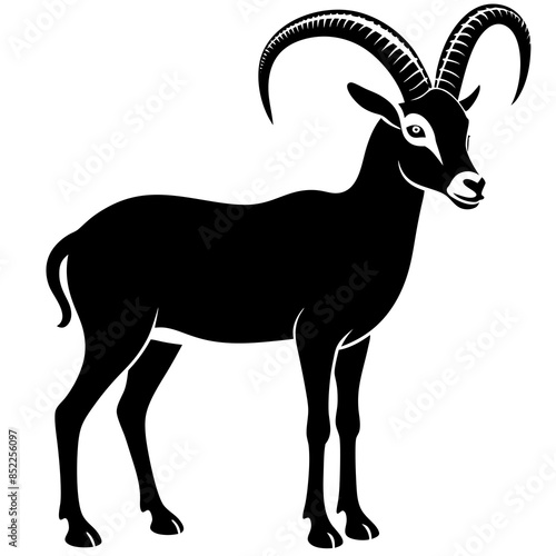 Vector illustration of a goat