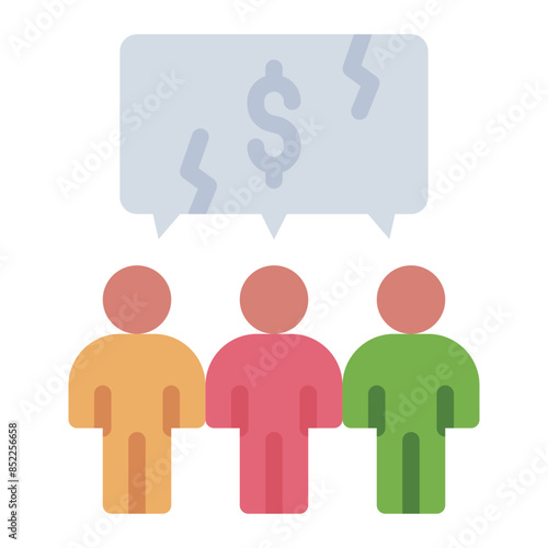 Poverty population crisis icon
