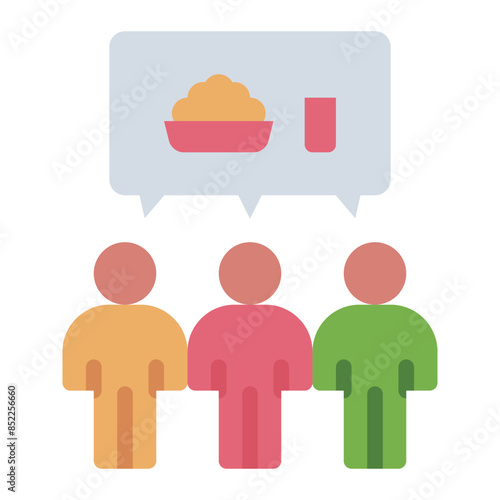 Starvation population problem icon