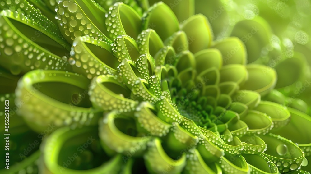 Obraz premium Close up of a green chrysanthemum
