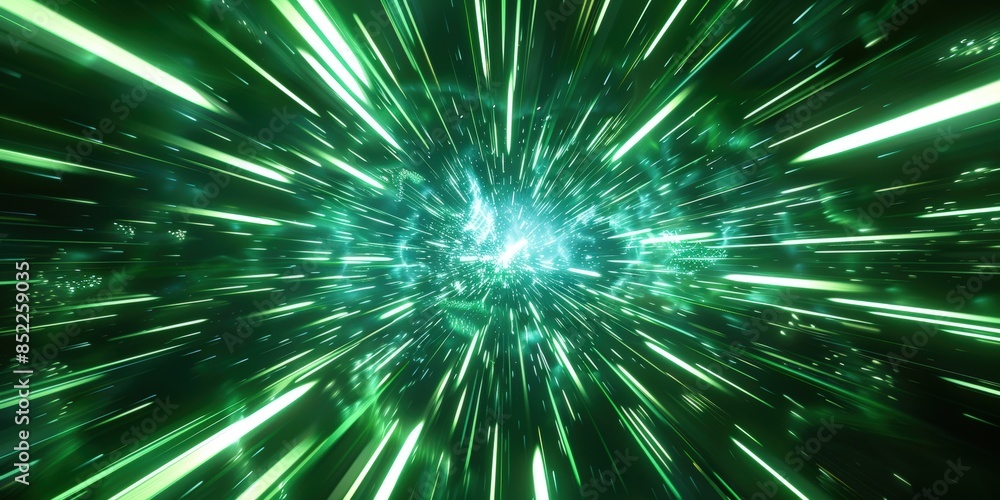 custom made wallpaper toronto digitalGreen Light Speed Hyperspace Travel