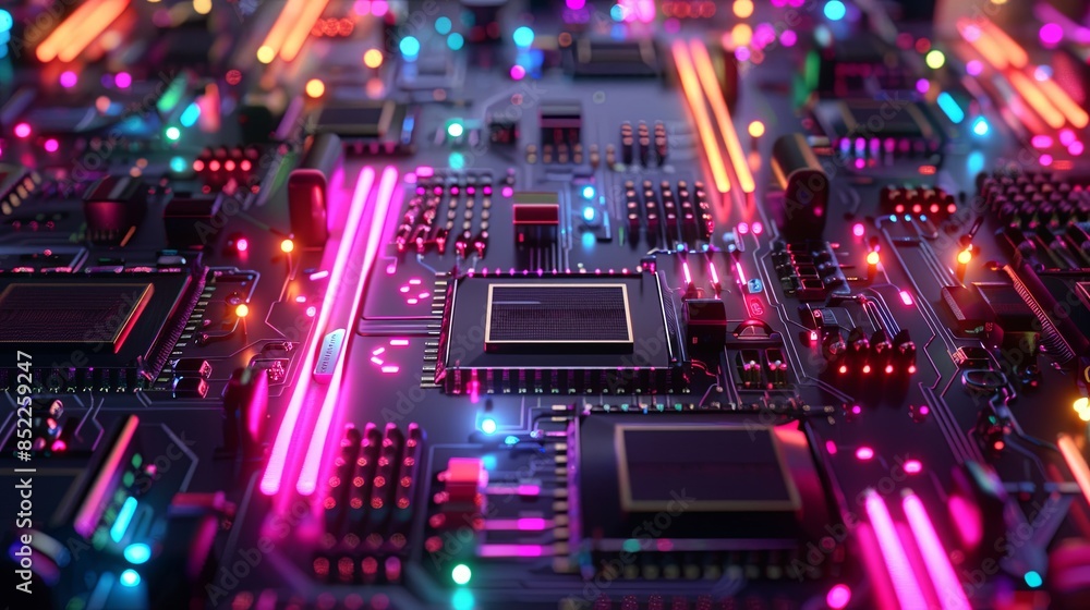 an abstract hardware board an abstract hardware board